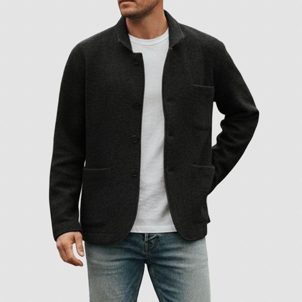 Men’s Wool Jacket Winter Smart Casual Outerwear