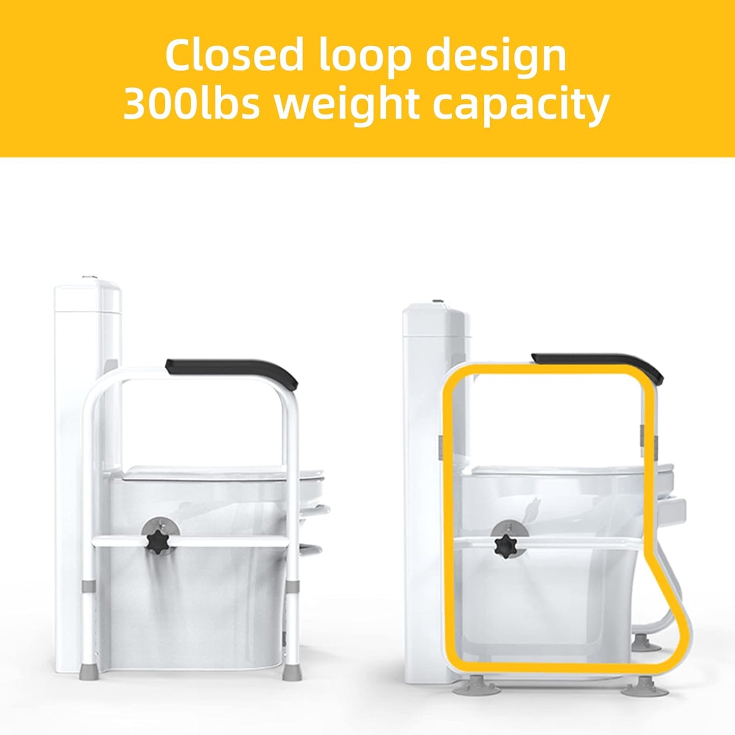 Adjustable Toilet Safety Frame and Rails – Senvara