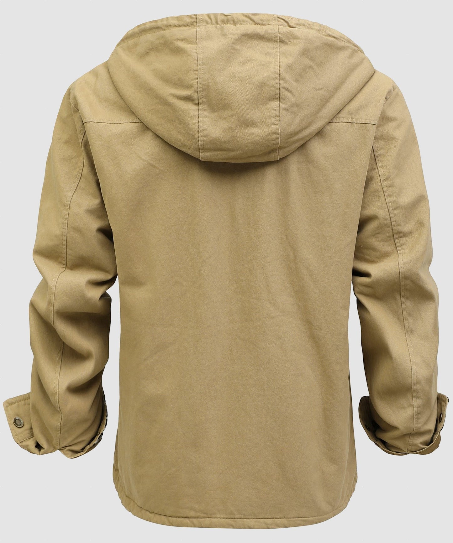 Men’s Fleece Lined Hooded Jacket Warm Cotton Winter Coat