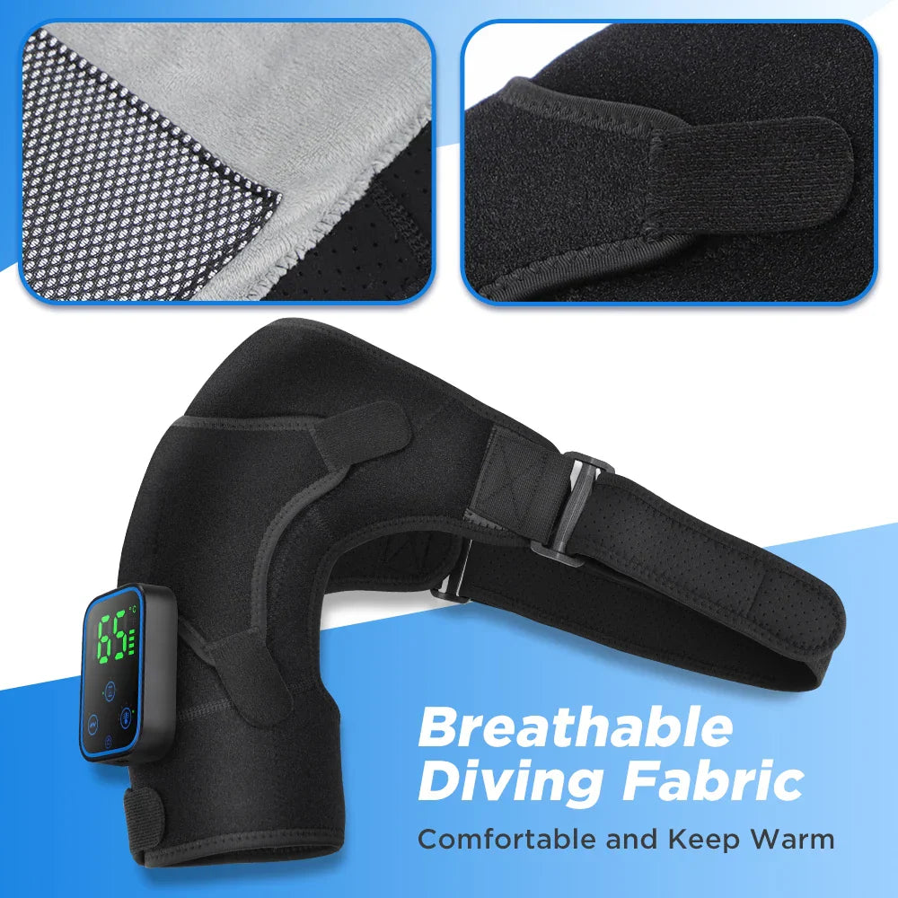 3-in-1 Electric Shoulder, Elbow & Knee Massager with Heating & App Control – ReliefPro