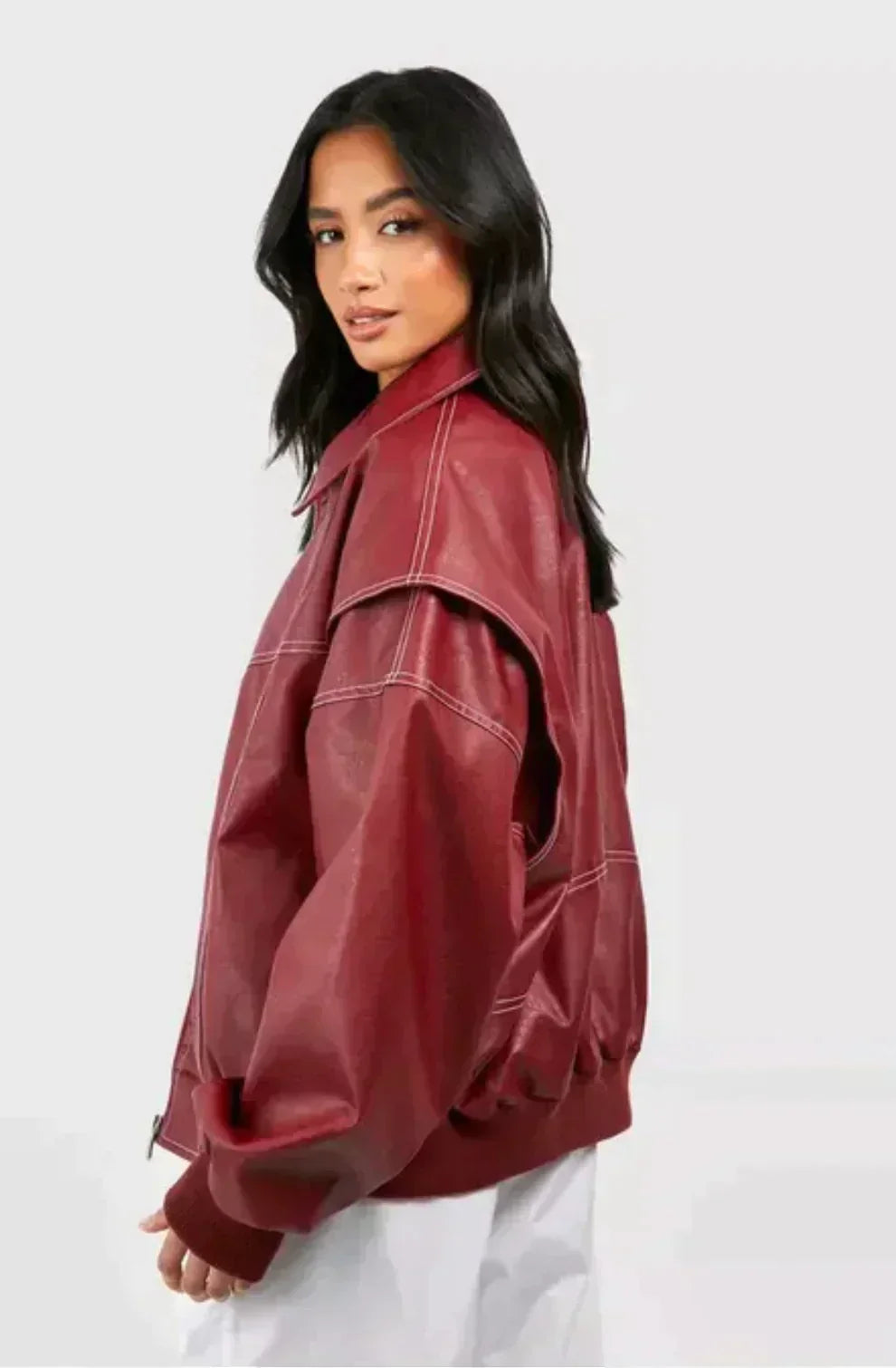 Women’s Oversized Bomber Jacket | Short Waist