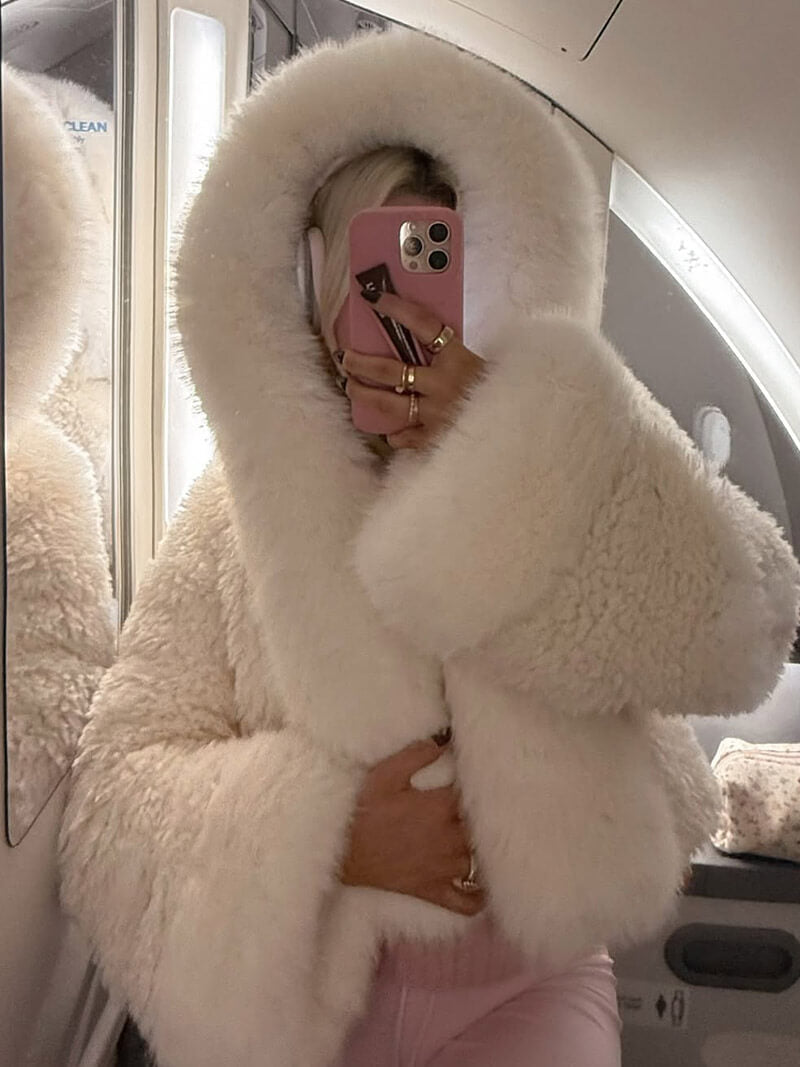 Women’s Winter Faux Fur Jacket | Warm Fluffy Jacket for Winter
