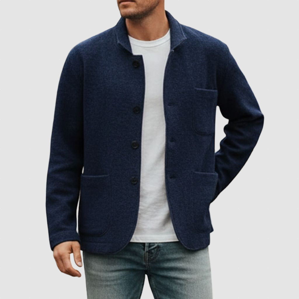 Men’s Wool Jacket Winter Smart Casual Outerwear