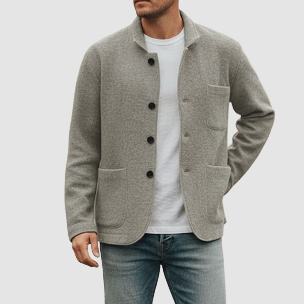 Men’s Wool Jacket Winter Smart Casual Outerwear