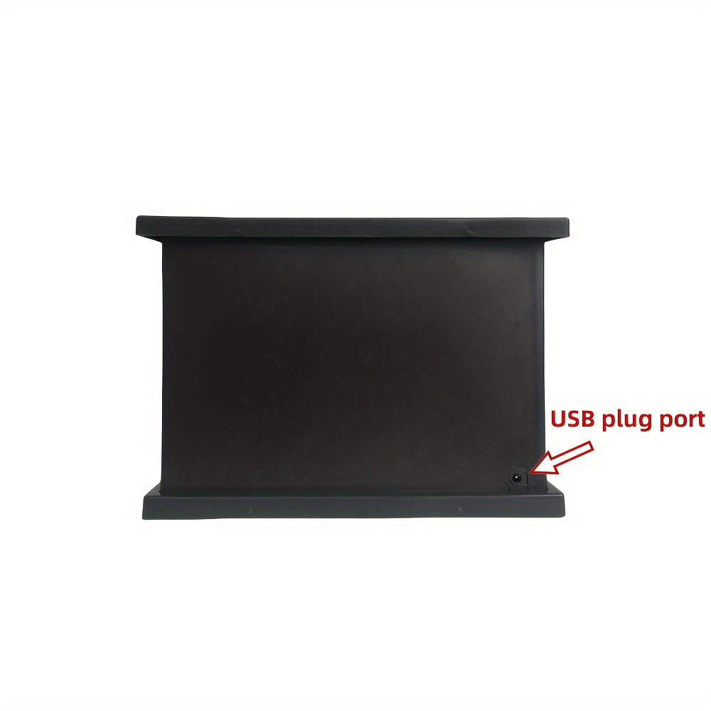 Cozy rectangular fireplace lantern stove lamp - Realistic simulation flame lights