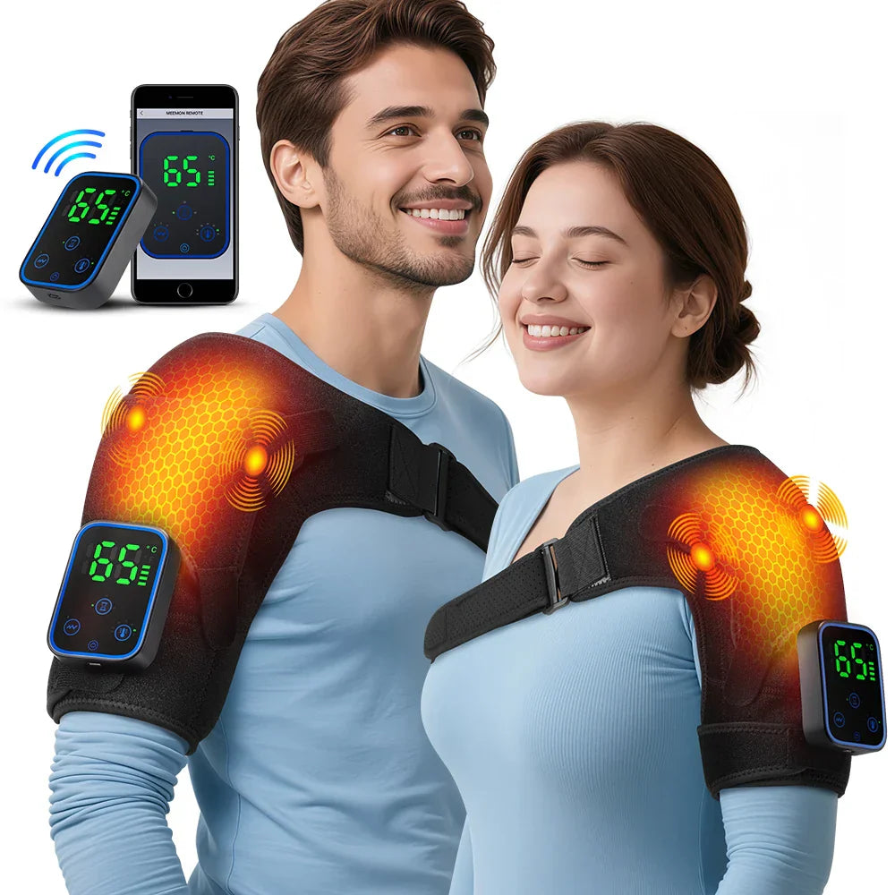 3-in-1 Electric Shoulder, Elbow & Knee Massager with Heating & App Control – ReliefPro