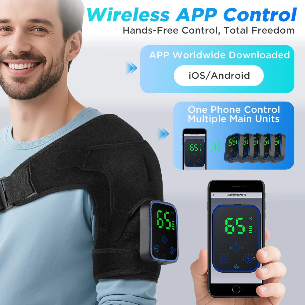 3-in-1 Electric Shoulder, Elbow & Knee Massager with Heating & App Control – ReliefPro