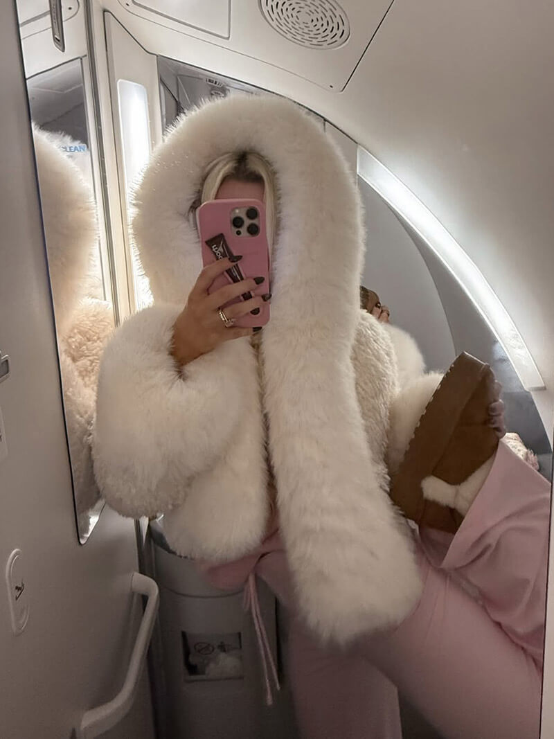 Women’s Winter Faux Fur Jacket | Warm Fluffy Jacket for Winter