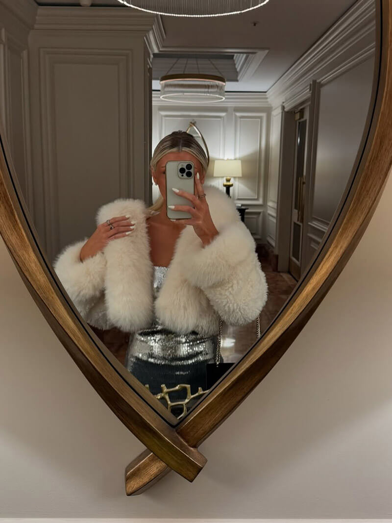 Women’s Winter Faux Fur Jacket | Warm Fluffy Jacket for Winter